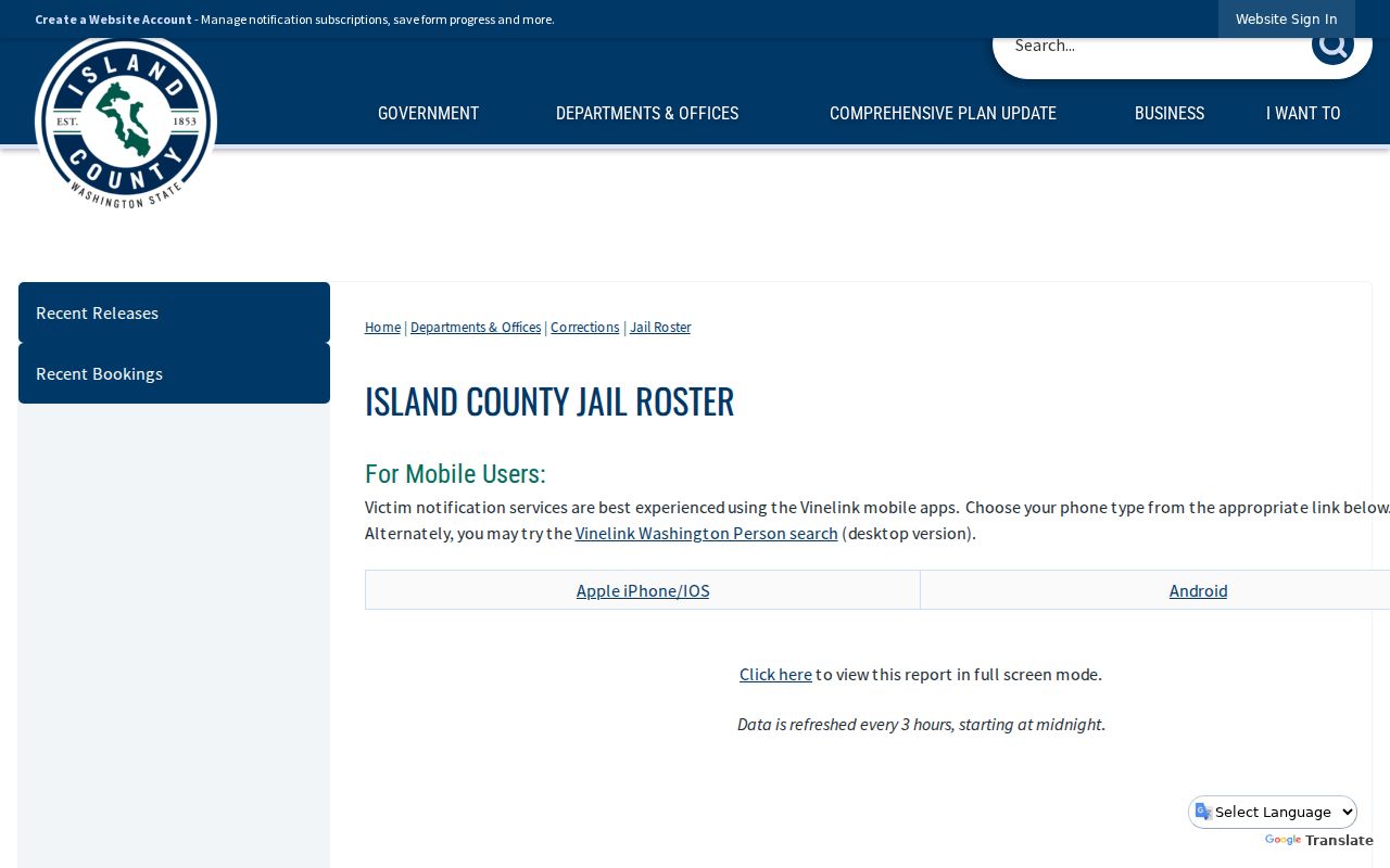 Oak Harbor people search through the Island County jail roster